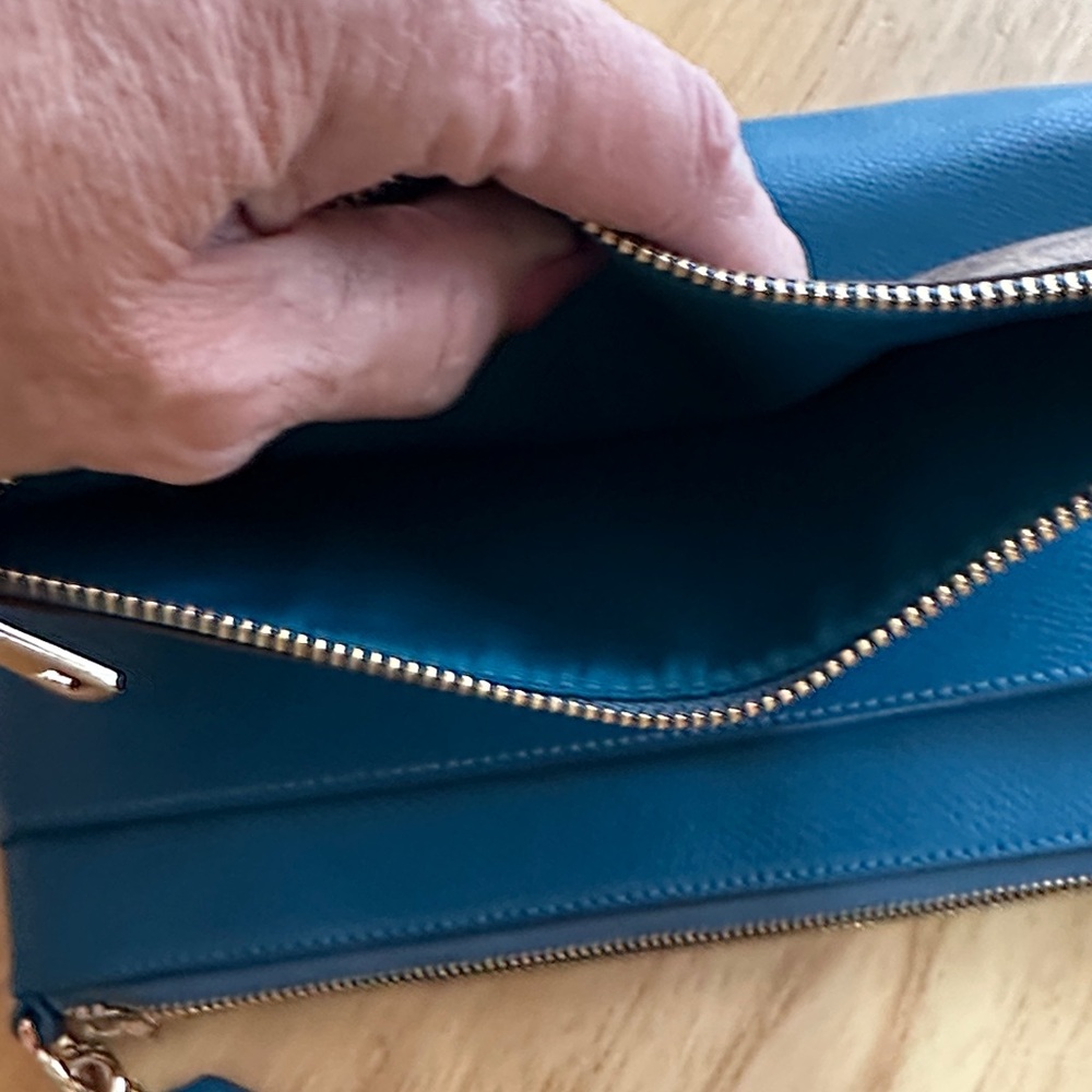 Coach Teal and Tan Shoulder Bag - Picture 11 of 11